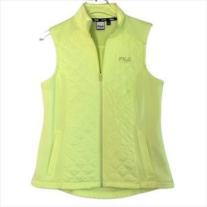 FILA SPORT Bright Yellow Vest Size S